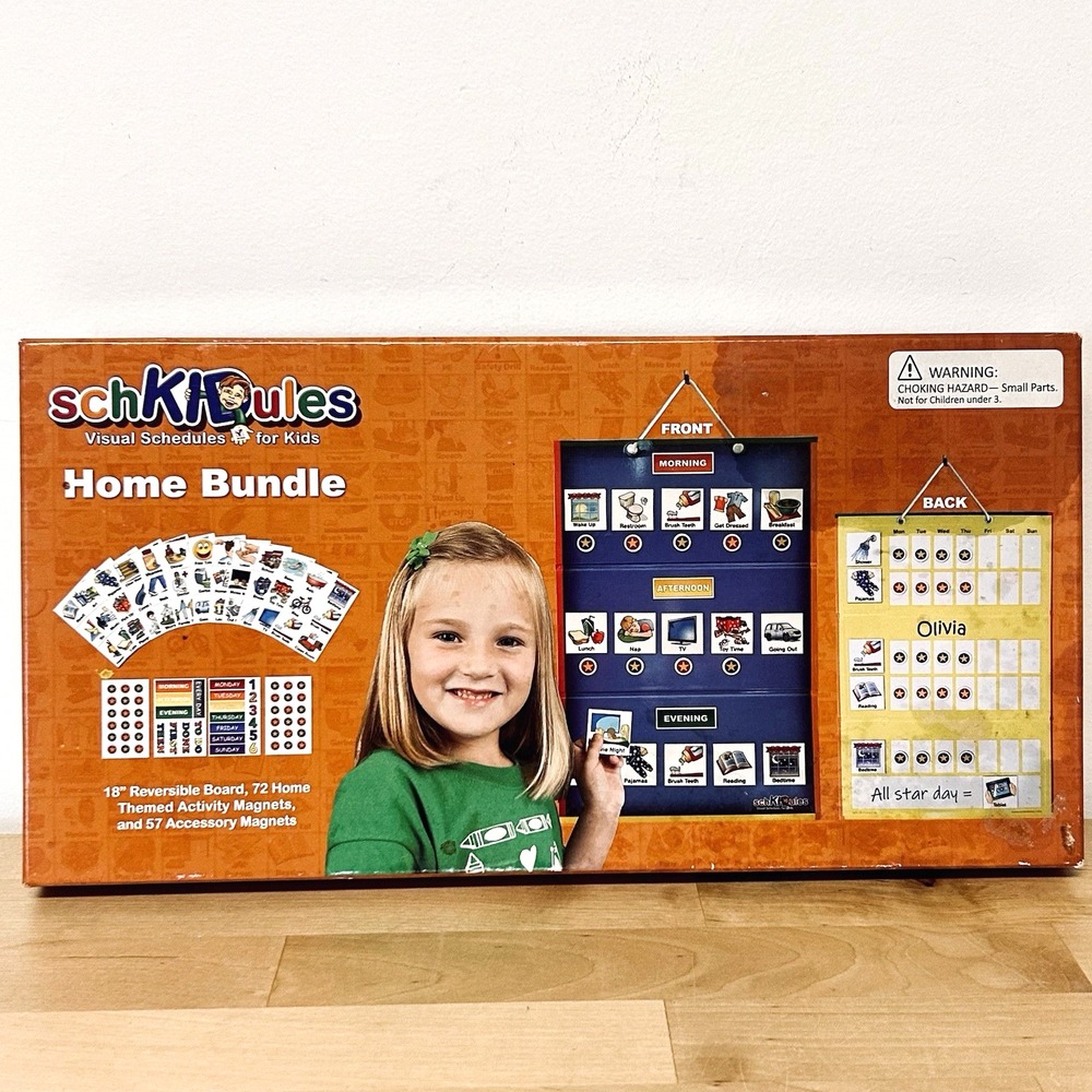 Magnetic Daily Chores Board Visual Schedule Routine Home School ADHD SchKIDules
